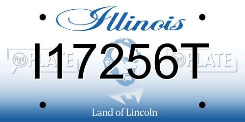 I17256T Illinois License Plate