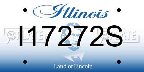 I17272S Illinois License Plate