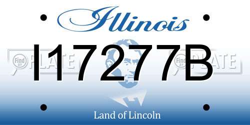 I17277B Illinois License Plate