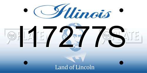 I17277S Illinois License Plate