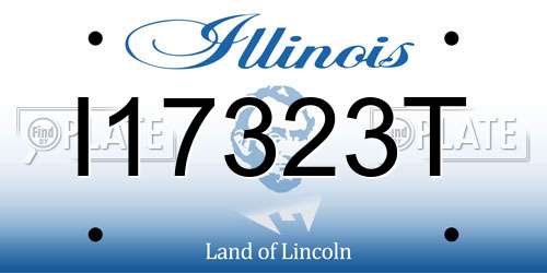 I17323T Illinois License Plate