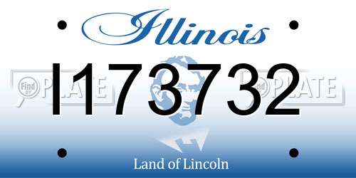 I173732 Illinois License Plate