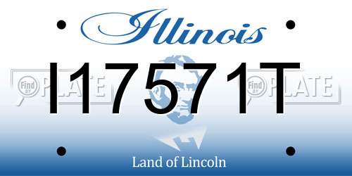 I17571T Illinois License Plate