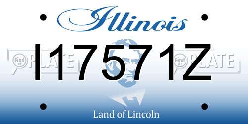 I17571Z Illinois License Plate