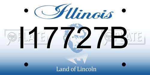 I17727B Illinois License Plate
