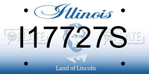I17727S Illinois License Plate