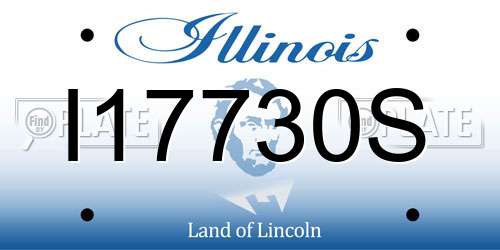 I17730S Illinois License Plate