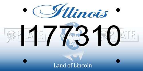 I177310 Illinois License Plate