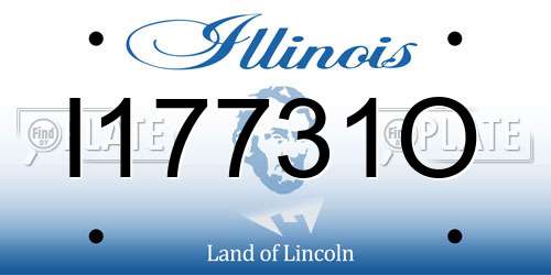 I17731O Illinois License Plate