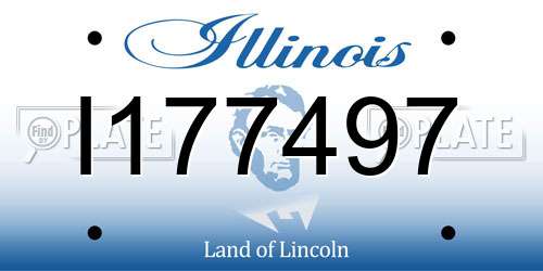 I177497 Illinois License Plate