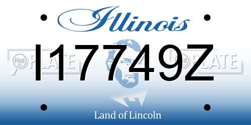 I17749Z Illinois License Plate