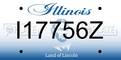 I17756Z Illinois License Plate