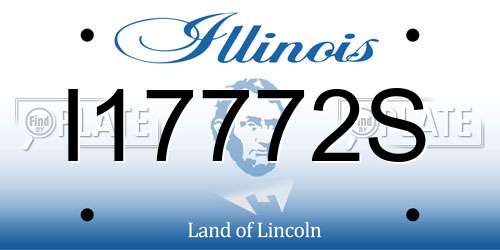 I17772S Illinois License Plate