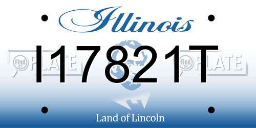 I17821T Illinois License Plate