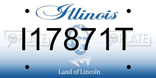 I17871T Illinois License Plate