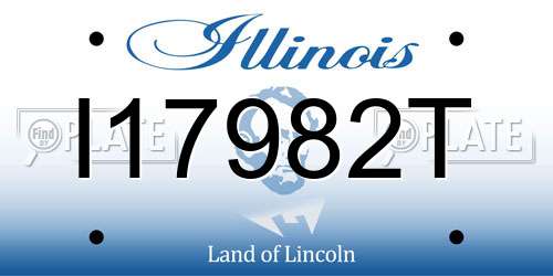 I17982T Illinois License Plate