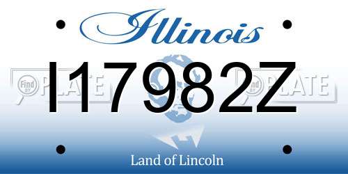 I17982Z Illinois License Plate