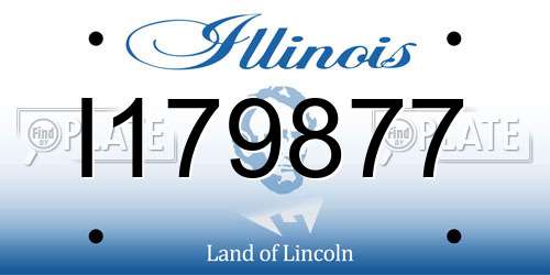 I179877 Illinois License Plate