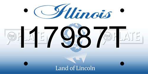 I17987T Illinois License Plate