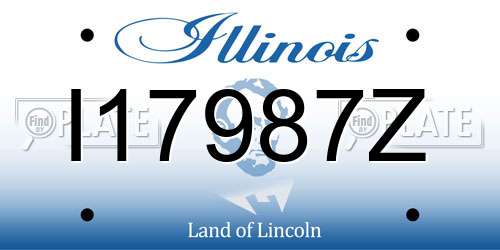 I17987Z Illinois License Plate