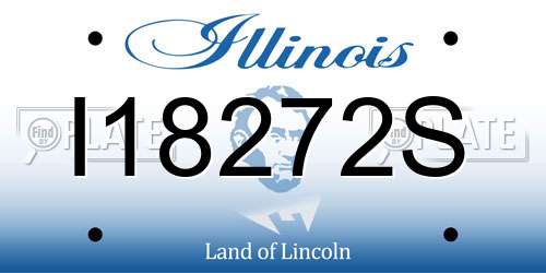 I18272S Illinois License Plate