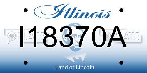 I18370A Illinois License Plate