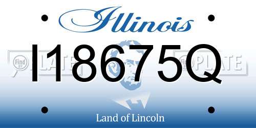 I18675Q Illinois License Plate