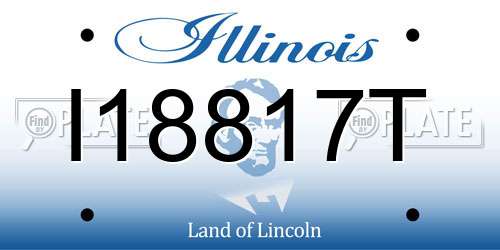 I18817T Illinois License Plate