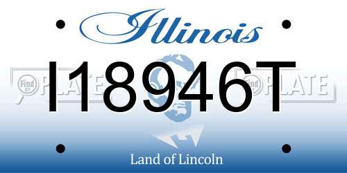I18946T Illinois License Plate