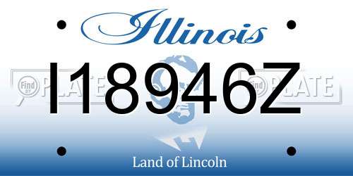 I18946Z Illinois License Plate