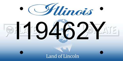 I19462Y Illinois License Plate