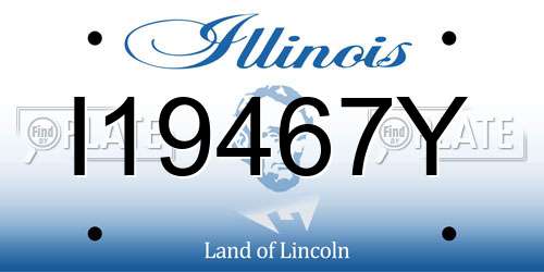 I19467Y Illinois License Plate