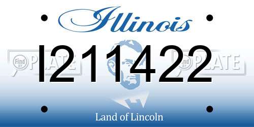 I211422 Illinois License Plate