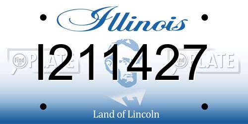 I211427 Illinois License Plate