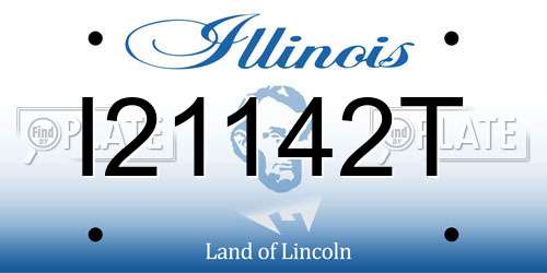 I21142T Illinois License Plate
