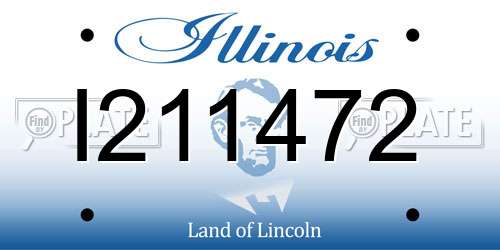 I211472 Illinois License Plate