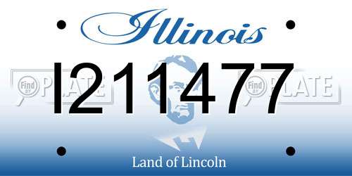 I211477 Illinois License Plate