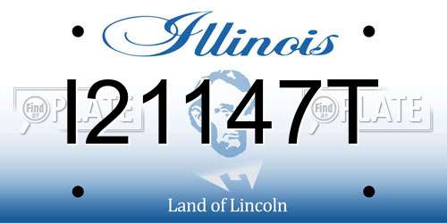 I21147T Illinois License Plate