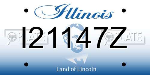 I21147Z Illinois License Plate