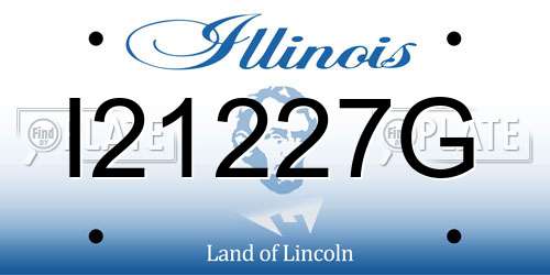 I21227G Illinois License Plate