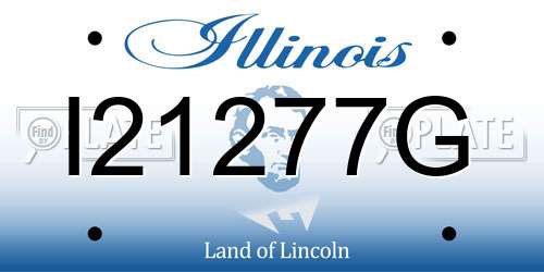 I21277G Illinois License Plate