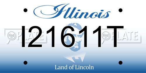 I21611T Illinois License Plate