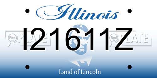 I21611Z Illinois License Plate