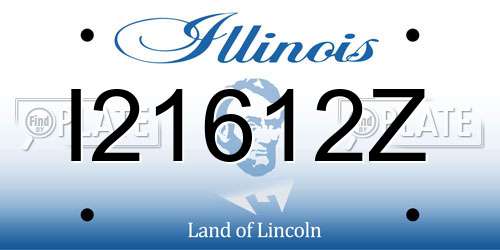 I21612Z Illinois License Plate