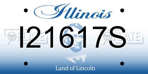 I21617S Illinois License Plate