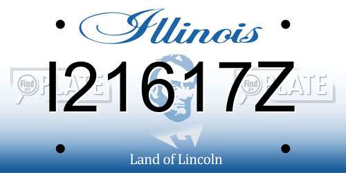 I21617Z Illinois License Plate