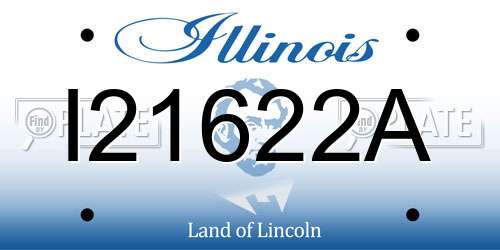 I21622A Illinois License Plate