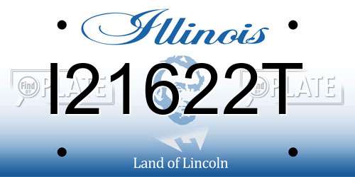 I21622T Illinois License Plate