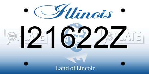 I21622Z Illinois License Plate