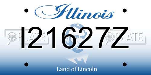 I21627Z Illinois License Plate
